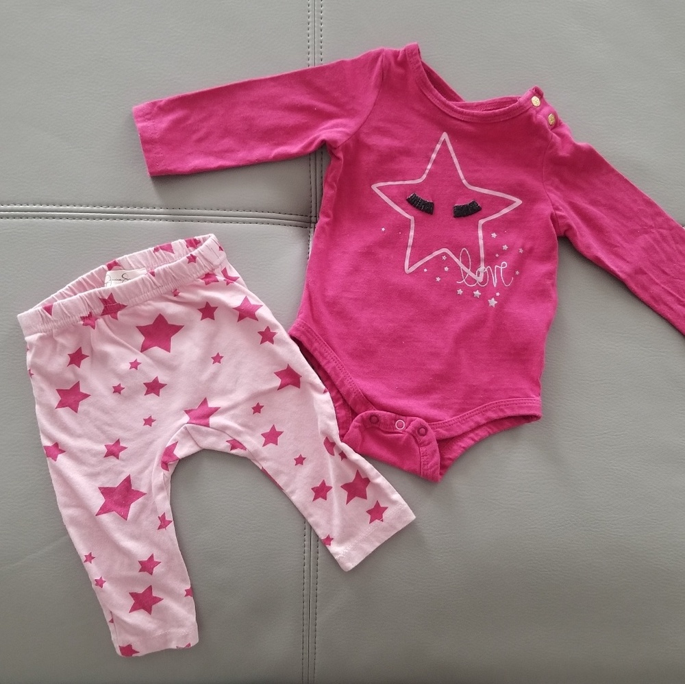 JESSICA SIMPSON MATCHING SET 3-6M